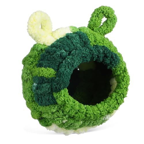 VICASKY Wintervogel Nest Wellensittich Nest Käfig Vogelbett Samt Kuschelhöhle Mittelgroß Grün mit Plastikskelett Warm für Vögel in Käfig und VICASKY Wintervogel Nest Wellensittich Nest Käfig Vogelbett Samt Kuschelhöhle Mittelgroß Grün mit Plastikskelett Warm für Vögel in Käfig und von VICASKY