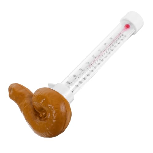 VICASKY Witziges Schwimmendes Poop Pool Thermometer mit Präzisem Sensor Wasserfestem Kunststoff Genauem Wasser Temperaturmesser für Schwimmbäder Teiche und Spas von VICASKY