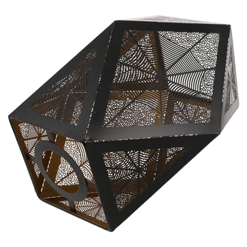 VICASKY Wrought Iron Lamp Shade Spider Web Design Metall Lampenschirm Ersatz Abdeckung für Innen Außen Tischleuchten mit Hohlstruktur für Bessere Wärmeableitung VICASKY Wrought Iron Lamp Shade Spider Web Design Metall Lampenschirm Ersatz Abdeckung für Innen Außen Tischleuchten mit Hohlstruktur für Bessere Wärmeableitung von VICASKY