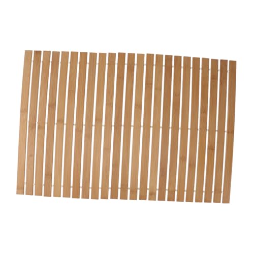 VICASKY rutschfeste Holz Badematte Badezimmer Duschmatte Türvorleger Rutsch Fußmatte für Zuhause Hotel Spa Badezimmerteppich von VICASKY