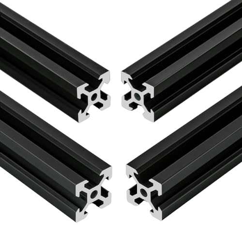 4 Stück V Typ Systemprofile 2020 200mm Aluminiumprofil Extrusions Eloxierte Linearschiene 20x20 Aluprofil für 3D-Drucker DIY CNC-Maschinen uzw von VICHSAMWY