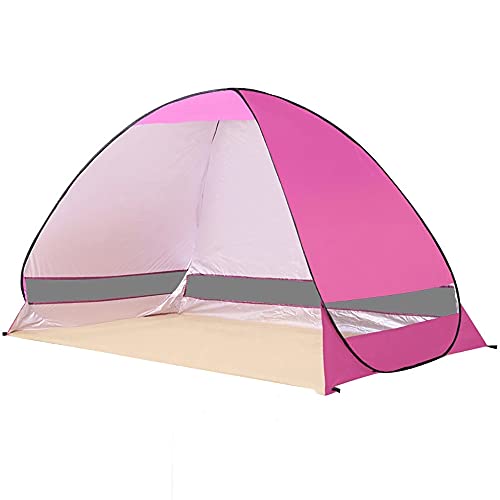 Pop-Up-Strandzelt, schnell und sofort automatisch tragbare Anti-UV-Sonnenschutzzelte für 2 Personen für Outdoor-Camping, Park-Picknick, Angeln, Baby-Strandzelt von VICIYOO