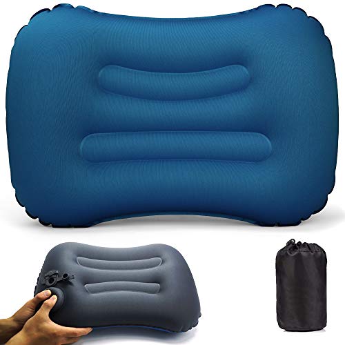 VICKSONGS Camping Kissen Aufblasbar Strand Ultraleicht - Aufblasbares Kopfkissen Camping Pillow, Camping Kopfkissen Aufblasbar, Aufblasbares Kissen für Strand von VICKSONGS