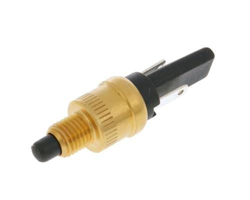 VICMA Bremslichtschalter kompatibel mit Piaggio-Zip SSL 25 TT AC 92-96 SSL1T, Automatik, Gold, Druckknopf, Lenkerhalterung, 1-Weg, Metallkontakt von VICMA