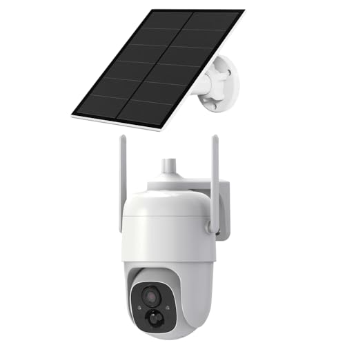 VicoHome CQ1 3 megapixel Pan Tilt Wi-Fi telecamera esterna con batteria, pannello solare, visione notturna a infrarossi da 10 metri, luce bianca, rilevamento del movimento, microSD, sirena e audio a 2 VicoHome CQ1 3 megapixel Pan Tilt Wi-Fi telecamera esterna con batteria, pannello solare, visione notturna a infrarossi da 10 metri, luce bianca, rilevamento del movimento, microSD, sirena e audio a 2 von VICOHOME