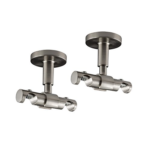 Victoria M. Gardinenstangen-Halterung Decke Deckenhalter Vorhangstange, 2-läufig, Silber, Ø 16 mm, 2er Pack Victoria M. Gardinenstangen-Halterung Decke Deckenhalter Vorhangstange, 2-läufig, Silber, Ø 16 mm, 2er Pack von Victoria M.
