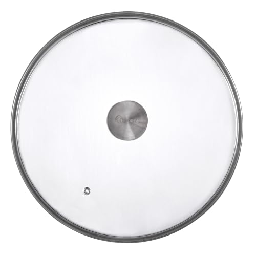 Victoria LID-483 Glass for 12 Inch Cast Iron Skillet, Frying Pan Lid Glasdeckel, Glas von VICTORIA