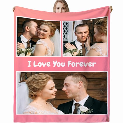 Personalisierte Decke,Decke mit Foto Personalisiert Decke mit Foto, Fotodecke mit Eigenem Foto,Kuscheldecke mit Foto,Decke Selbst Gestalten Foto,Personalisierte Geschenke fur Freundin,Mama,Papa von VICVIK