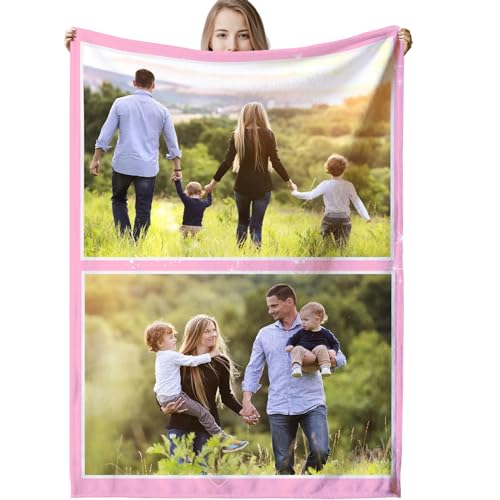 Personalisierte Decke,Decke mit Foto Personalisiert Decke mit Foto, Fotodecke mit Eigenem Foto,Kuscheldecke mit Foto,Decke Selbst Gestalten Foto,Personalisierte Geschenke fur Freundin,Mama,Papa von VICVIK