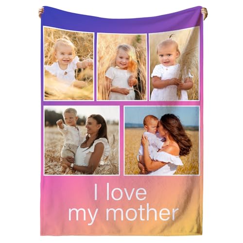 Personalisierte Decke,Decke mit Foto Personalisiert Decke mit Foto, Fotodecke mit Eigenem Foto,Kuscheldecke mit Foto,Decke Selbst Gestalten Foto,Personalisierte Geschenke fur Freundin,Mama,Papa von VICVIK