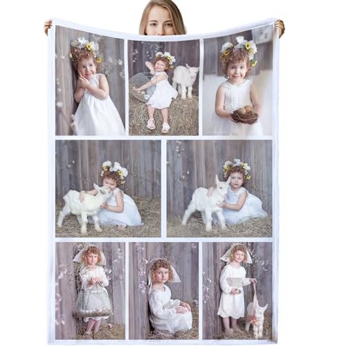 Personalisierte Decke,Decke mit Foto Personalisiert Decke mit Foto, Fotodecke mit Eigenem Foto,Kuscheldecke mit Foto,Decke Selbst Gestalten Foto,Personalisierte Geschenke fur Freundin,Mama,Papa von VICVIK