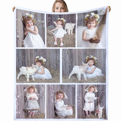 Personalisierte Decke,Decke mit Foto Personalisiert Decke mit Foto, Fotodecke mit Eigenem Foto,Kuscheldecke mit Foto,Decke Selbst Gestalten Foto,Personalisierte Geschenke fur Freundin,Mama,Papa von VICVIK