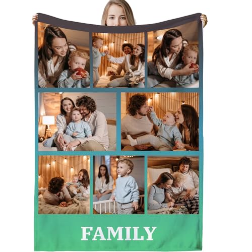 Personalisierte Decke,Decke mit Foto Personalisiert Decke mit Foto, Fotodecke mit Eigenem Foto,Kuscheldecke mit Foto,Decke Selbst Gestalten Foto,Personalisierte Geschenke fur Freundin,Mama,Papa von VICVIK