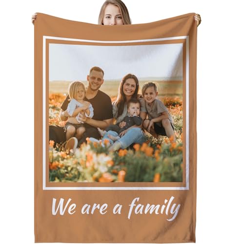 Personalisierte Decke,Decke mit Foto Personalisiert Decke mit Foto, Fotodecke mit Eigenem Foto,Kuscheldecke mit Foto,Decke Selbst Gestalten Foto,Personalisierte Geschenke fur Freundin,Mama,Papa von VICVIK