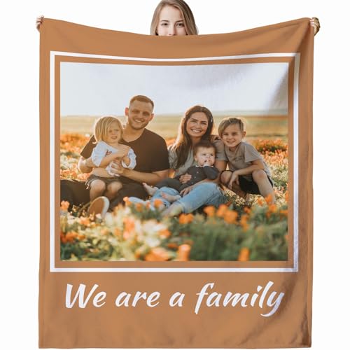 Personalisierte Decke,Decke mit Foto Personalisiert Decke mit Foto, Fotodecke mit Eigenem Foto,Kuscheldecke mit Foto,Decke Selbst Gestalten Foto,Personalisierte Geschenke fur Freundin,Mama,Papa von VICVIK