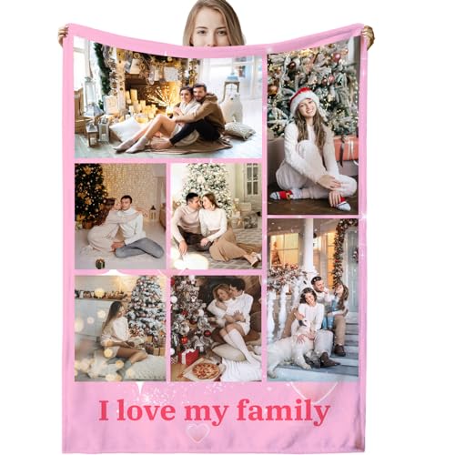 Personalisierte Decke,Decke mit Foto Personalisiert Decke mit Foto, Fotodecke mit Eigenem Foto,Kuscheldecke mit Foto,Decke Selbst Gestalten Foto,Personalisierte Geschenke fur Freundin,Mama,Papa von VICVIK