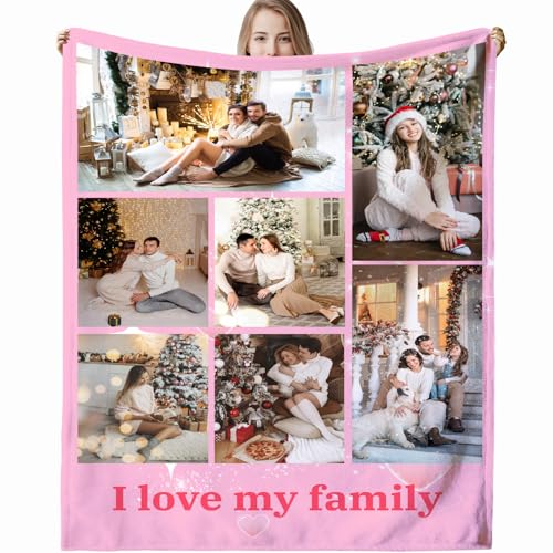 Personalisierte Decke,Decke mit Foto Personalisiert Decke mit Foto, Fotodecke mit Eigenem Foto,Kuscheldecke mit Foto,Decke Selbst Gestalten Foto,Personalisierte Geschenke fur Freundin,Mama,Papa von VICVIK