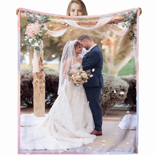 Personalisierte Decke,Decke mit Foto Personalisiert Decke mit Foto, Fotodecke mit Eigenem Foto,Kuscheldecke mit Foto,Decke Selbst Gestalten Foto,Personalisierte Geschenke fur Freundin,Mama,Papa von VICVIK