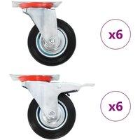 12 Stk. Lenkrollen 100 mm Vidaxl 12 Stk. Lenkrollen 100 mm Vidaxl von VIDAXL