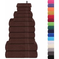 12-tlg. Handtuch-Set Braun 360 g/m² 100% Baumwolle vidaXL 12-tlg. Handtuch-Set Braun 360 g/m² 100% Baumwolle vidaXL von VIDAXL