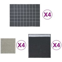 12-tlg. Handtuch-Set Grau Baumwolle Vidaxl 12-tlg. Handtuch-Set Grau Baumwolle Vidaxl von VIDAXL