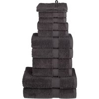 12 tlg. Premium-Handtuch-Set solund Anthrazit 600 g/m² Vidaxl von VIDAXL
