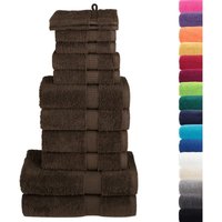 12 tlg. Premium-Handtuch-Set solund Braun 600 g/m² Vidaxl 12 tlg. Premium-Handtuch-Set solund Braun 600 g/m² Vidaxl von VIDAXL