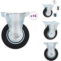 16 Stk. Bockrollen 100 mm - Bockrolle - Bockrollen - Bockrad - Bockräder von VIDAXL