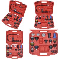 18-teiliger Heizkörper-Drucktester - Kühlsystemprüfung - Leckageortung - Heizkörper Tester - Autowerkzeug - Werkstattbedarf - Home & Living von VIDAXL