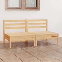 Vidaxl - 2-Sitzer-Gartensofa Kiefer Massivholz 382019 von VIDAXL