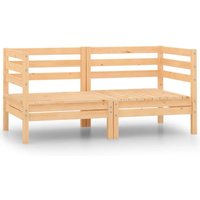 Bonnevie - 2-Sitzer-Gartensofa Kiefer Massivholz vidaXL803389 von BONNEVIE