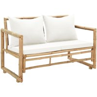 2-Sitzer Gartensofa mit Polstern Bambus - Vidaxl von VIDAXL