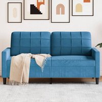 2-Sitzer-Sofa Blau 140 cm Samt Vidaxl von VIDAXL