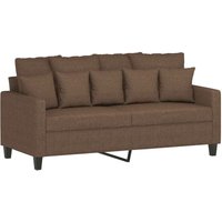 2-Sitzer-Sofa Braun 140 cm Stoff vidaXL von VIDAXL