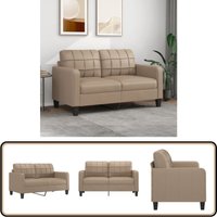 2-Sitzer-Sofa Cappuccino-Braun 140 cm Kunstleder - Couch - 2-Sitzer Sofa - Wohnzimmersofa - Ledercouch - Kunstledersofa 2-Sitzer-Sofa Cappuccino-Braun 140 cm Kunstleder - Couch - 2-Sitzer Sofa - Wohnzimmersofa - Ledercouch - Kunstledersofa von VIDAXL
