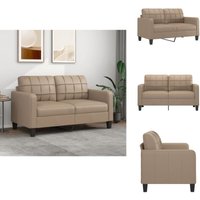 2-Sitzer-Sofa Cappuccino-Braun 140 cm Kunstleder - Couch - 2-Sitzer Sofa - Wohnzimmersofa - Ledercouch - Kunstledersofa 2-Sitzer-Sofa Cappuccino-Braun 140 cm Kunstleder - Couch - 2-Sitzer Sofa - Wohnzimmersofa - Ledercouch - Kunstledersofa von VIDAXL