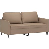 2-Sitzer-Sofa Cappuccino-Braun 140 cm Kunstleder Vidaxl von VIDAXL