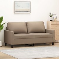 Vidaxl - 2-Sitzer-Sofa Cappuccino-Braun 140 cm Kunstleder von VIDAXL