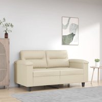 2-Sitzer-Sofa Creme 120 cm Kunstleder Vidaxl 2-Sitzer-Sofa Creme 120 cm Kunstleder Vidaxl von VIDAXL
