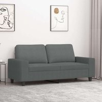 2-Sitzer-Sofa Dunkelgrau 140 cm Stoff Vidaxl von VIDAXL