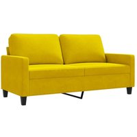 2-Sitzer-Sofa Gelb 140 cm Samt Vidaxl von VIDAXL