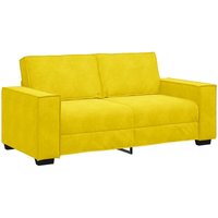 2-Sitzer-Sofa Gelb 140 cm Samt Vidaxl von VIDAXL