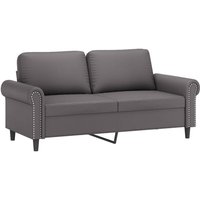 Vidaxl - 2-Sitzer-Sofa Grau 140 cm Kunstleder von VIDAXL