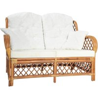 Vidaxl - 2-Sitzer-Sofa Hellbraun Rattan von VIDAXL