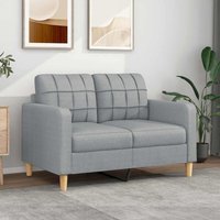 2-Sitzer-Sofa Hellgrau 120 cm Stoff - Vidaxl von VIDAXL
