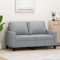 2-Sitzer-Sofa Hellgrau 120 cm Stoff - Vidaxl von VIDAXL