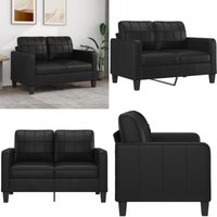 Vidaxl - 2-Sitzer-Sofa Schwarz 120 cm Kunstleder - 2-Sitzer Sofa - Schwarzes Sofa - Leder Sofa - Wohnzimmersofa - Modernes Sofa - Home & Living Vidaxl - 2-Sitzer-Sofa Schwarz 120 cm Kunstleder - 2-Sitzer Sofa - Schwarzes Sofa - Leder Sofa - Wohnzimmersofa - Modernes Sofa - Home & Living von VIDAXL