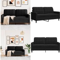 2-Sitzer-Sofa Schwarz 140 cm Samt - Samtsofa - 2-Sitzer Sofa - Wohnzimmersofa - Schwarzes Sofa - Modernes Sofa - Home & Living 2-Sitzer-Sofa Schwarz 140 cm Samt - Samtsofa - 2-Sitzer Sofa - Wohnzimmersofa - Schwarzes Sofa - Modernes Sofa - Home & Living von VIDAXL