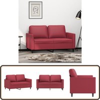 2-Sitzer-Sofa Weinrot 120 cm Kunstleder - Vidaxl 2-Sitzer-Sofa Weinrot 120 cm Kunstleder - Vidaxl von VIDAXL