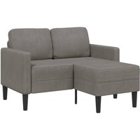 2-Sitzer-Sofa mit Chaiselongue L-Form Hellgrau 125 cm Leinen - Vidaxl 2-Sitzer-Sofa mit Chaiselongue L-Form Hellgrau 125 cm Leinen - Vidaxl von VIDAXL